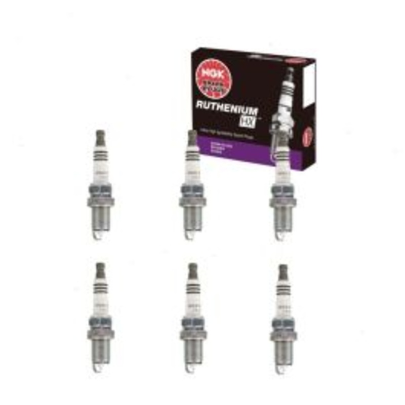 6 pc NGK Ruthenium HX Spark Plugs for 2005-2008 Audi A6 Quattro 3.2L V6