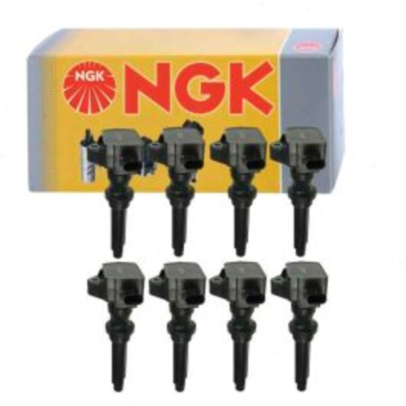 8 pc NGK Ignition Coils for 2014-2019 Land Rover Range Rover Sport 5.0L V8