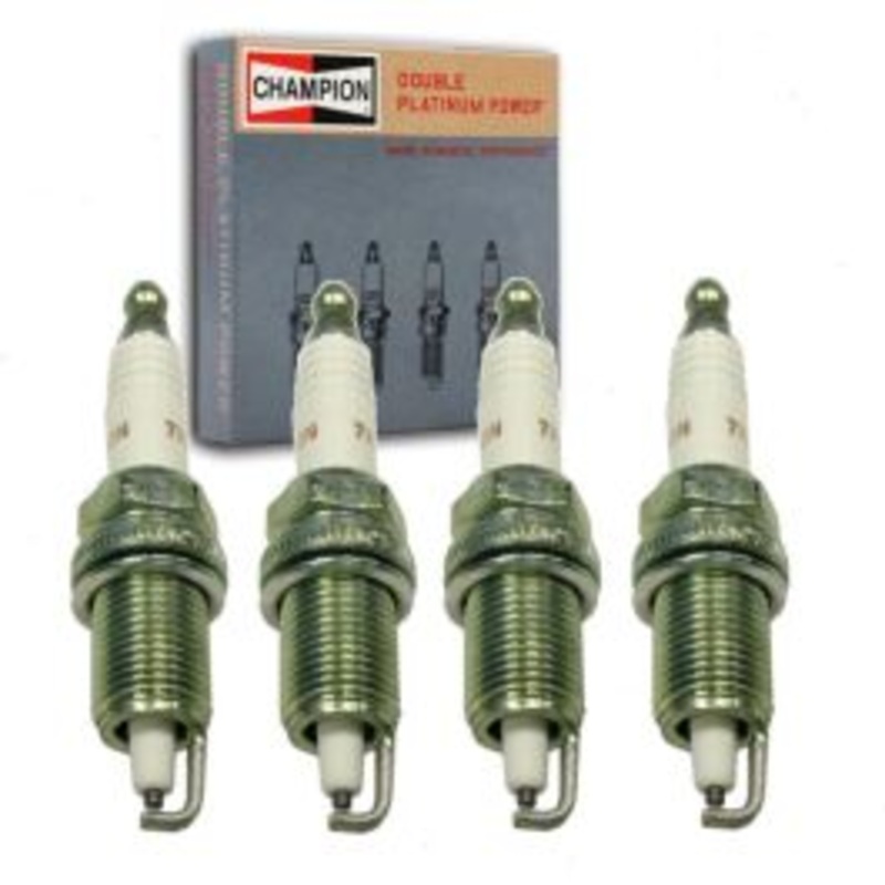 4 pc Champion Double Platinum 7712 QC12PEP Spark Plugs