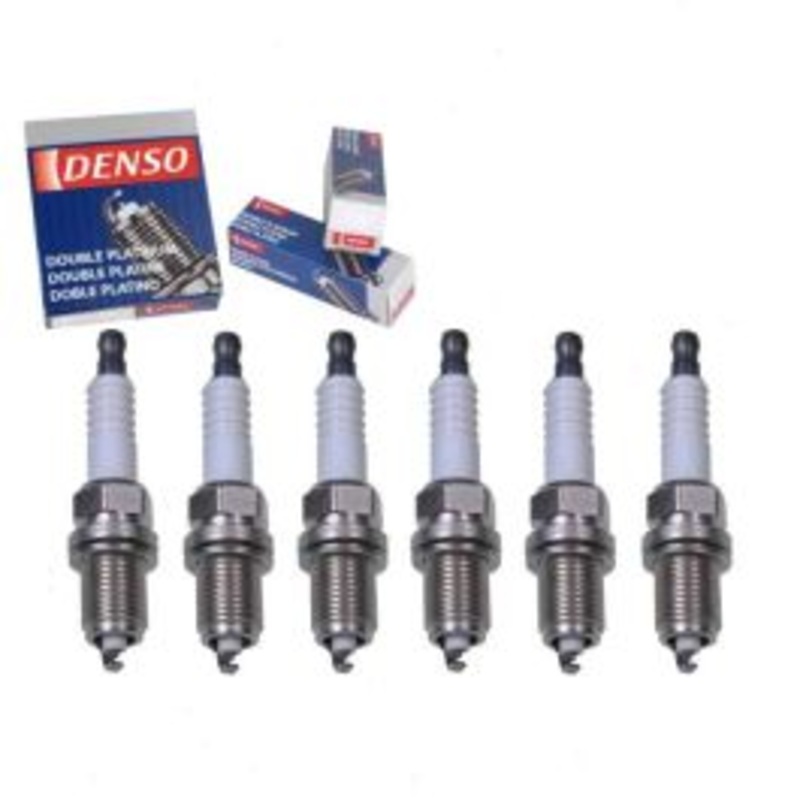 6 pc DENSO Double Platinum Spark Plugs for 1990-1995 Nissan Pathfinder 3.0L V6