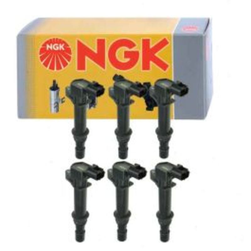 6 pc NGK Ignition Coils for 2004-2008 Dodge Durango 3.7L V6