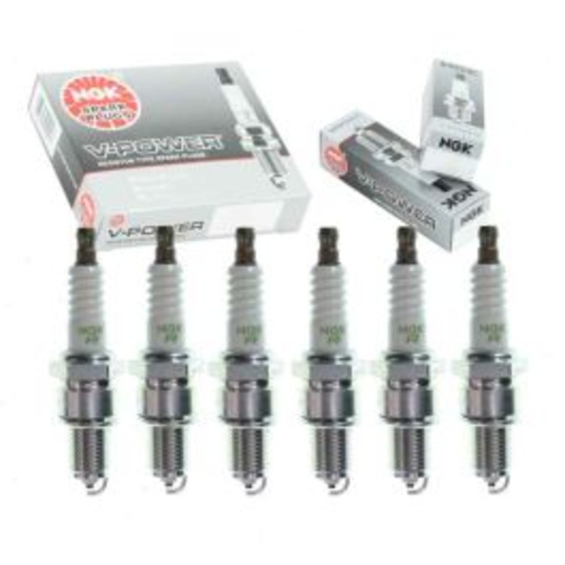 6 pc NGK V-Power Spark Plugs for 1967-1972 Toyota Crown 2.3L 2.6L L6