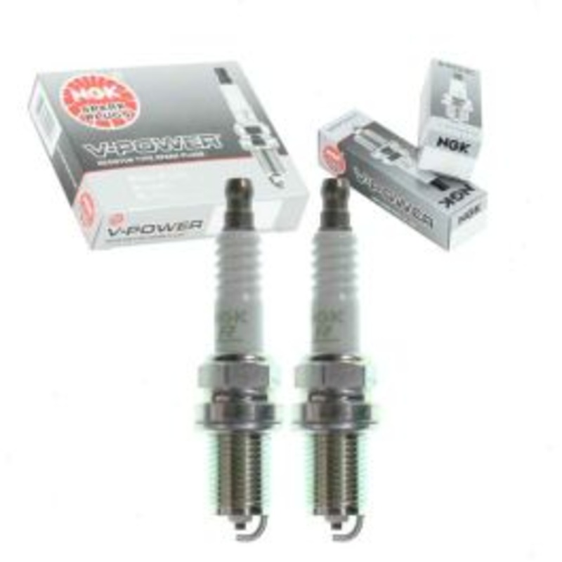 2 pc NGK V-Power 6962 BKR6E Spark Plugs
