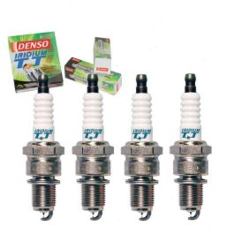 4 pc DENSO Iridium TT Spark Plugs for 1972-1976 Mazda B1600 1.6L L4