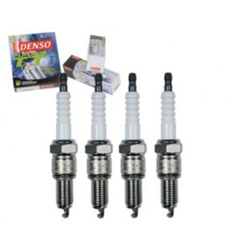 4 pc DENSO Platinum TT Spark Plugs for 1974-1978 Nissan B210 1.3L 1.4L L4