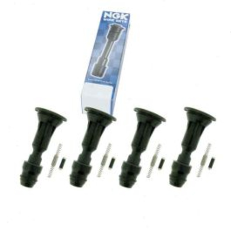 4 pc NGK Ignition Coil Boots for 2007-2010 Saturn Aura 2.4L L4