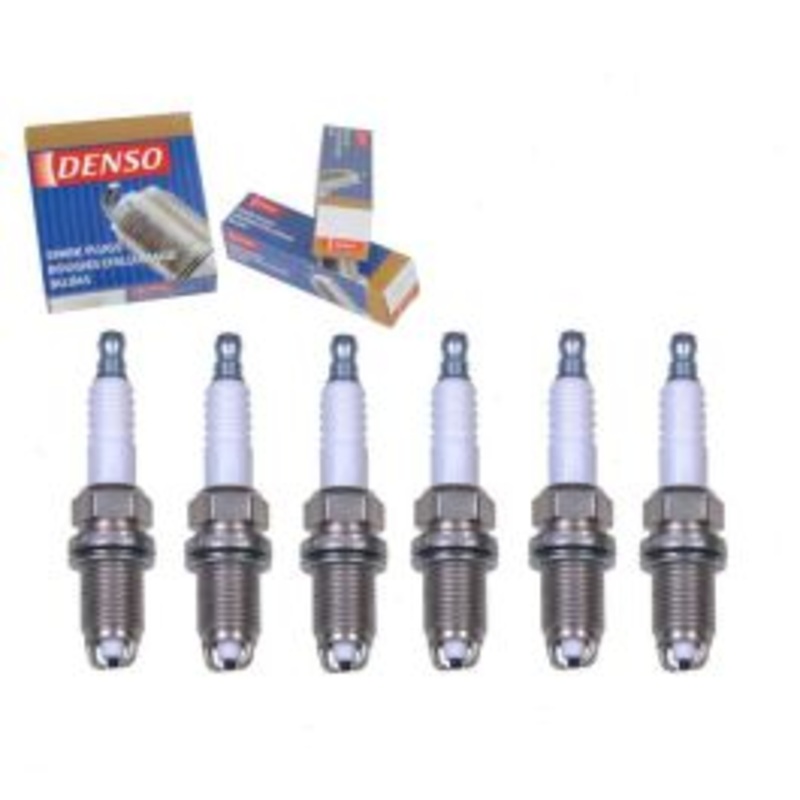 6 pc DENSO Standard Spark Plugs for 1997-2000 BMW 528i 2.8L L6