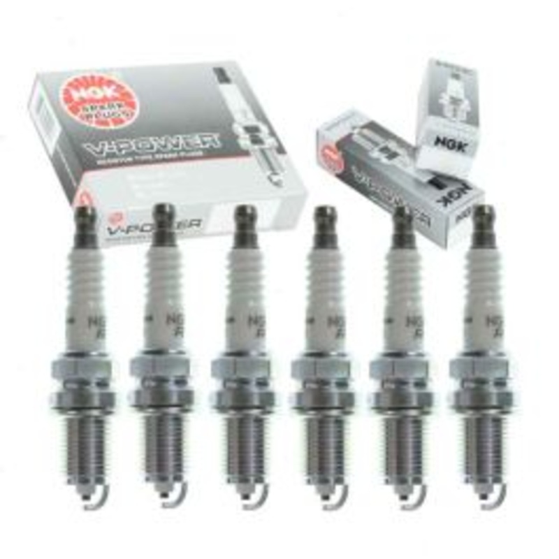 6 pc NGK V-Power Spark Plugs for 1995-1996 Dodge B1500 3.9L V6