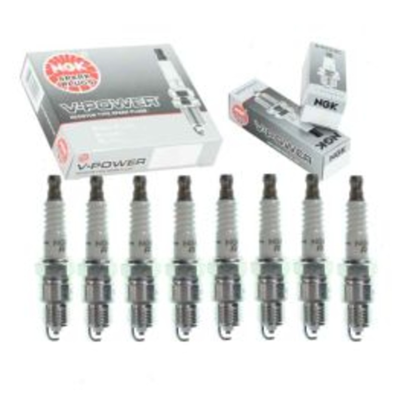8 pc NGK V-Power Spark Plugs for 1974 Lincoln Mark IV 7.5L V8