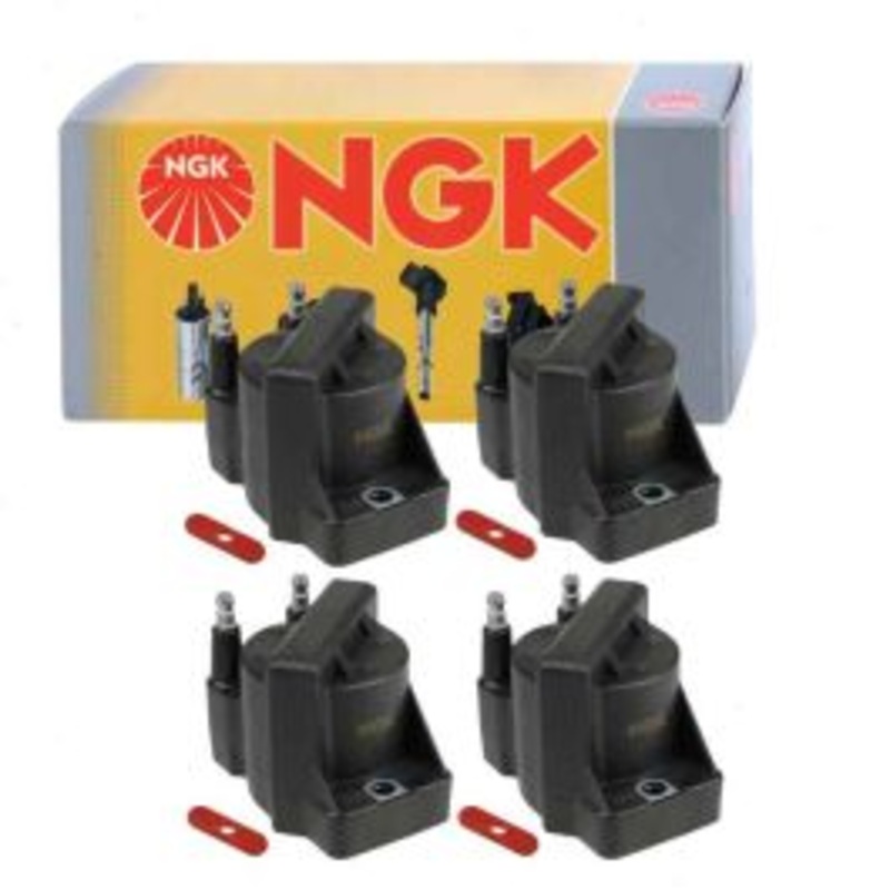 4 pc NGK Ignition Coils for 1993-1999 Cadillac Seville 4.6L V8