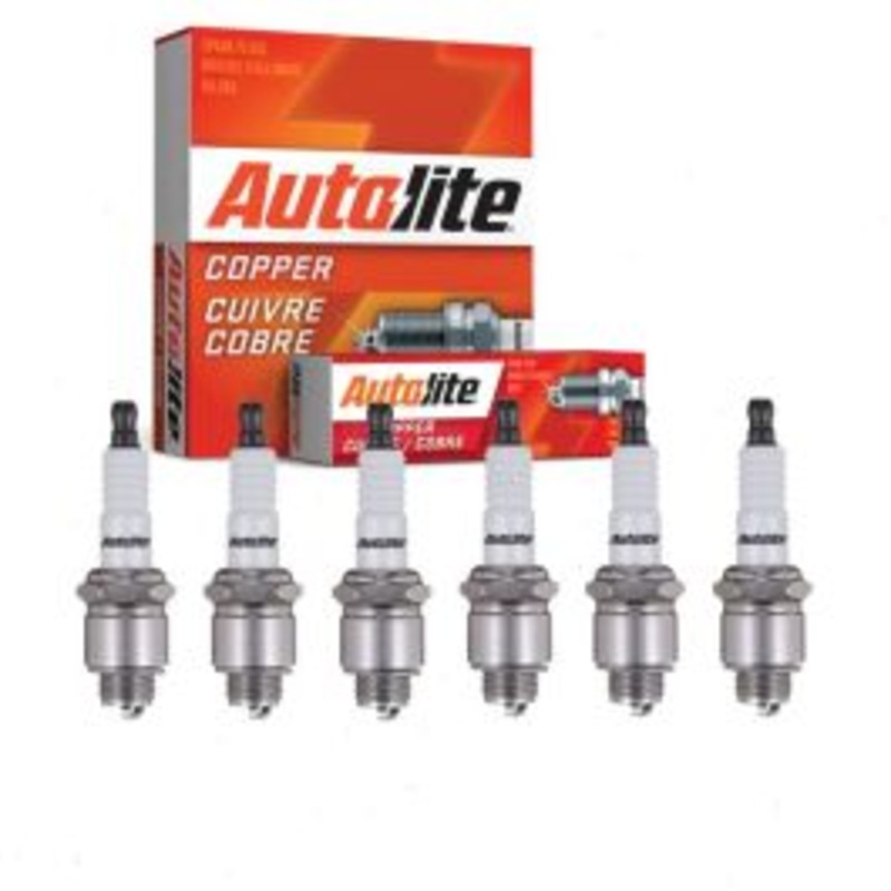 6 pc Autolite Copper Core Spark Plugs for 1958 Studebaker 3E11