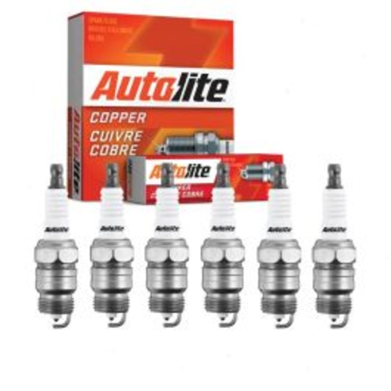6 pc Autolite Copper Core Spark Plugs for 1968-1974 Mercury Montego 3.3L 4.1L L6