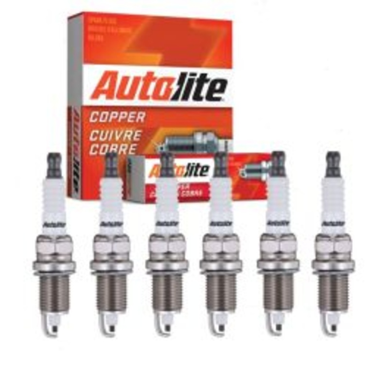 6 pc Autolite Copper Core Spark Plugs for 1978-1980 American Motors AMX 4.2L L6