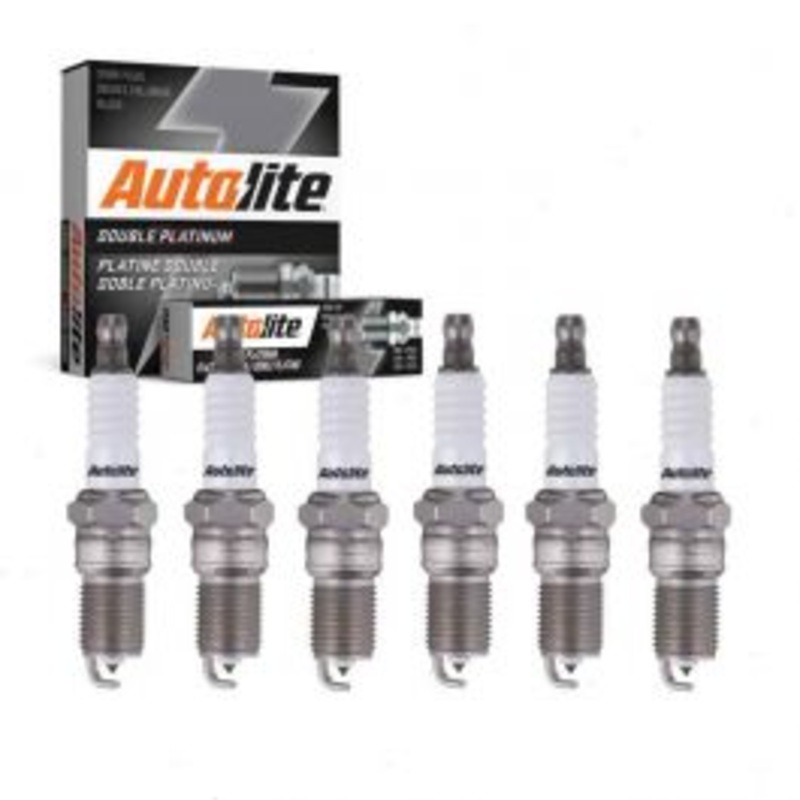 6 pc Autolite Double Platinum Spark Plug for 1996-2006 GMC Savana 2500 4.3L