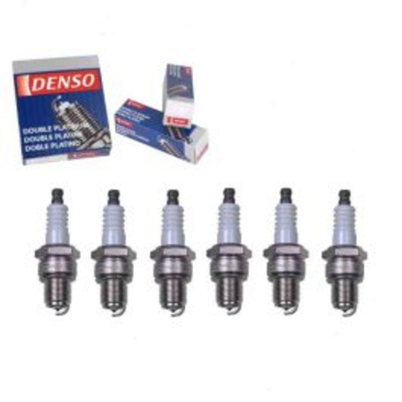 6 pc DENSO Double Platinum Spark Plugs for 1989-1994 Mitsubishi Montero 3.0L V6