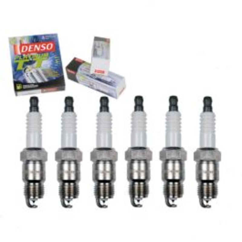 6 pc DENSO Platinum TT Spark Plugs for 1968-1974 GMC C15 C1500 Suburban 4.1L 4.8L L6