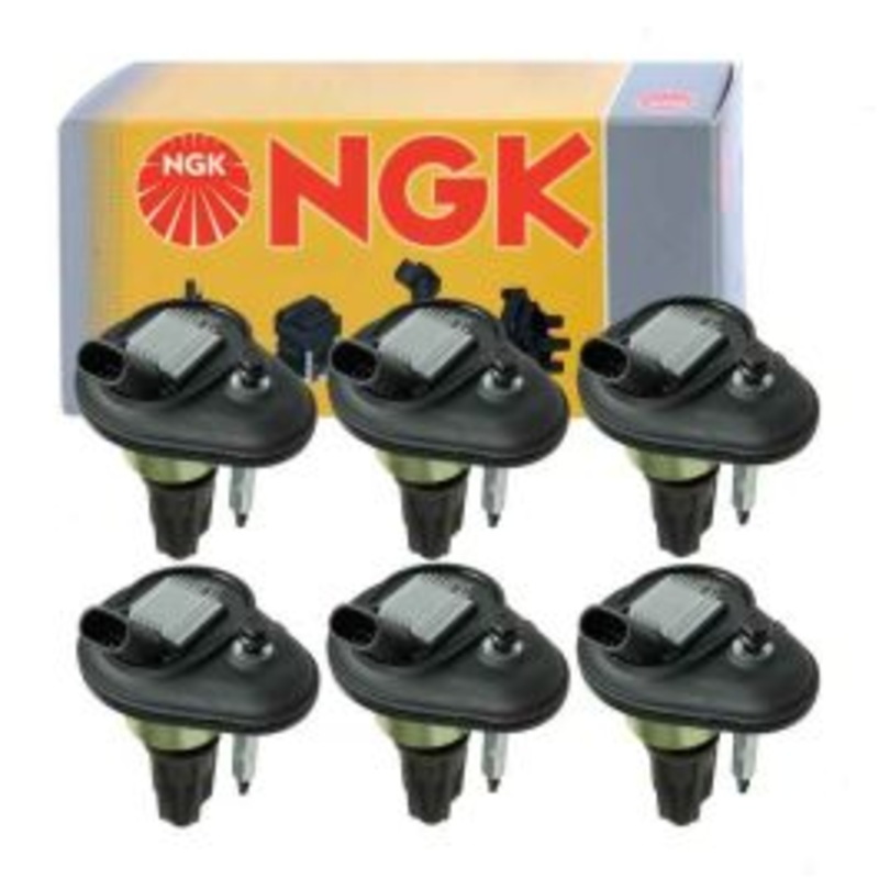 6 pc NGK Ignition Coils for 2002-2004 Oldsmobile Bravada 4.2L L6