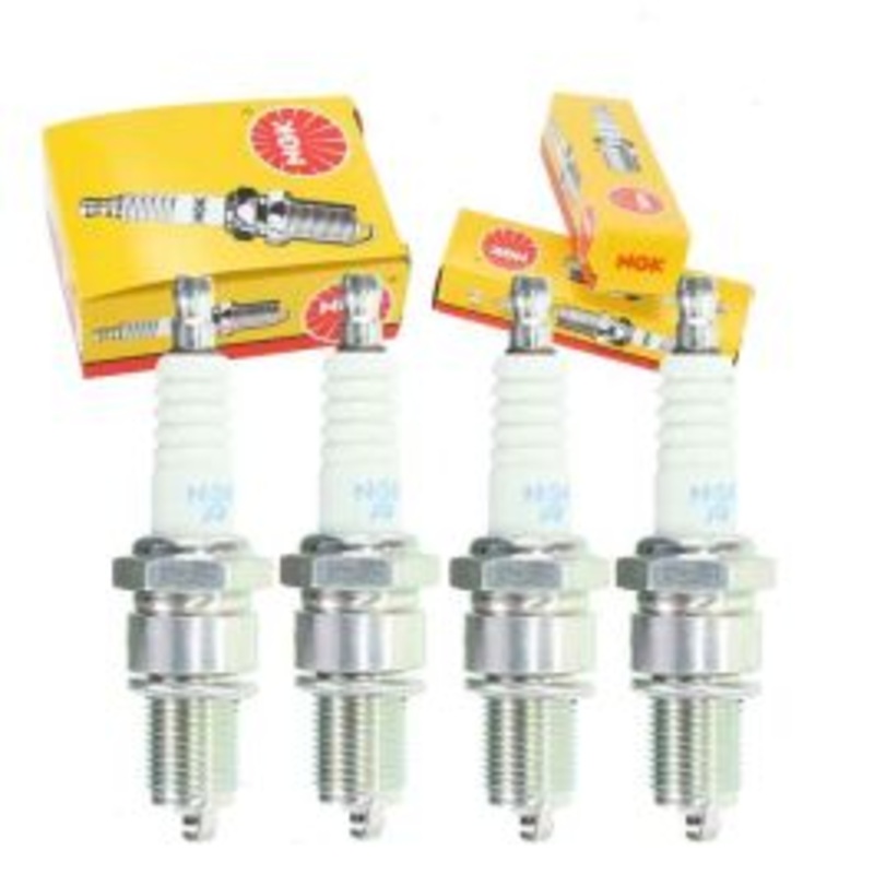 4 pc NGK Standard Spark Plugs for 1976 Nissan F10 1.4L L4