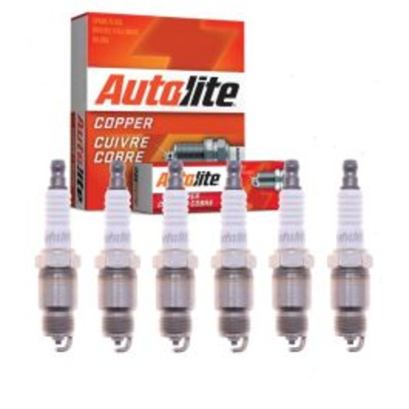 6 pc Autolite Copper Core Spark Plugs for 1983-1988 Chevrolet S10 Blazer 2.8L 4.3L V6
