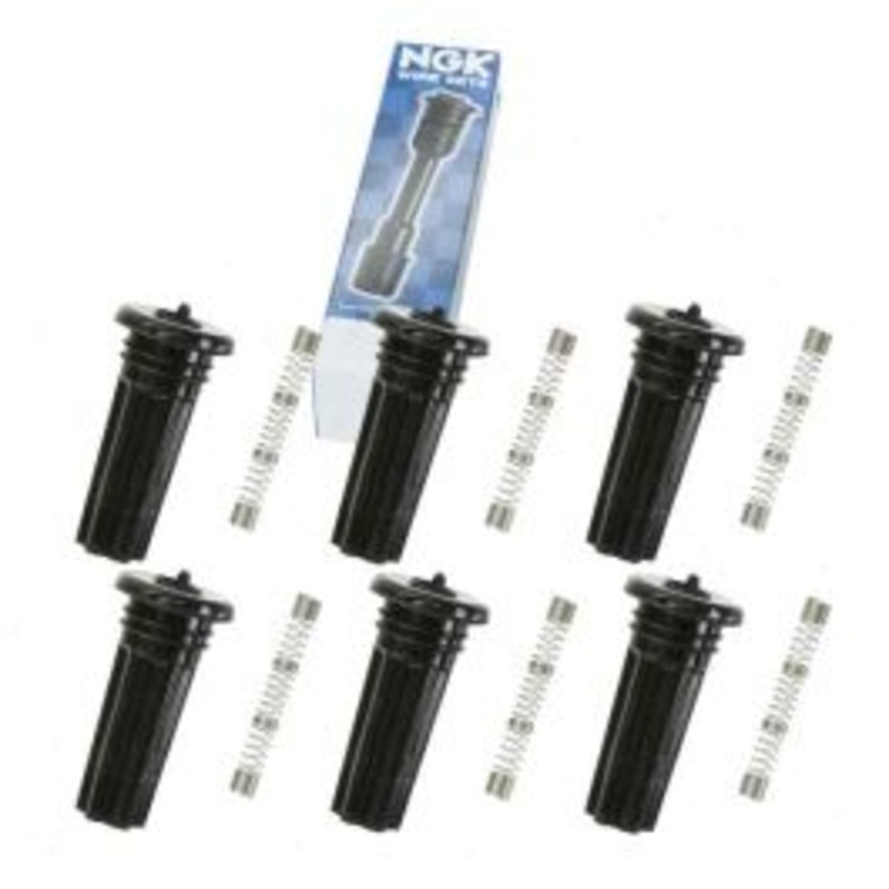 6 pc NGK Ignition Coil Boots for 2000-2005 Lincoln LS 3.0L V6