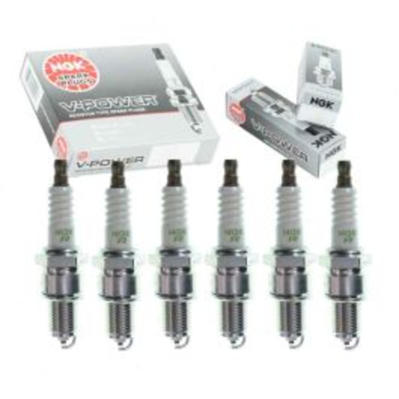 6 pc NGK V-Power Spark Plugs for 1972-1973 Toyota Corona 2.3L 2.6L L6