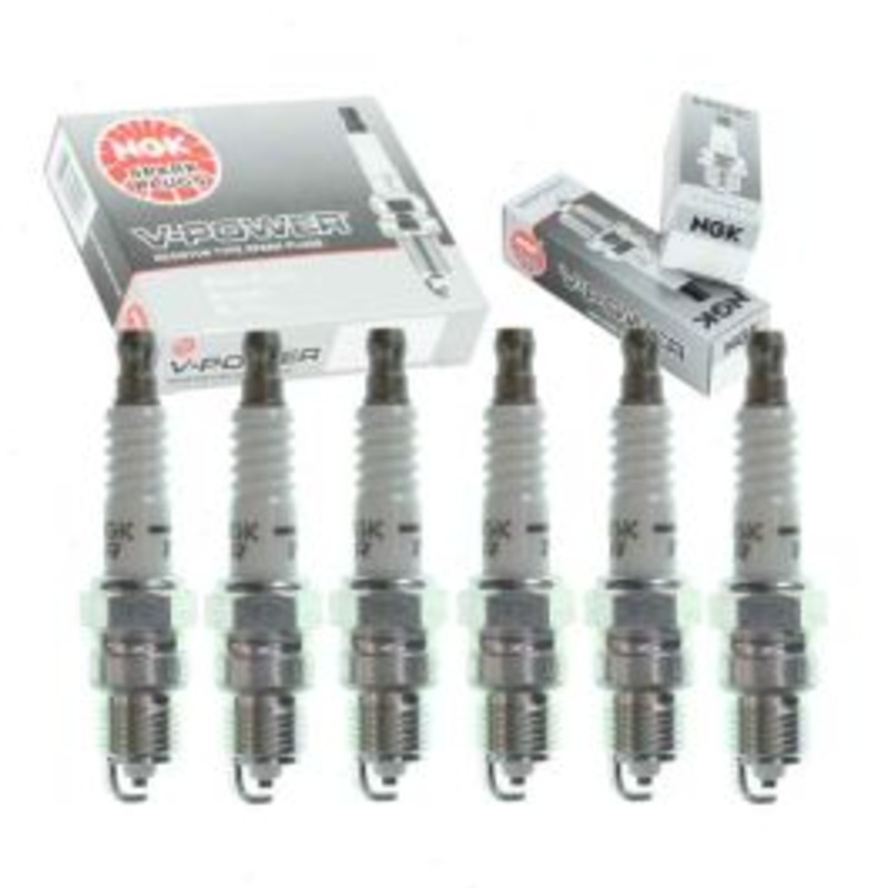 6 pc NGK V-Power Spark Plugs for 1985-1988 Pontiac Fiero 2.8L V6