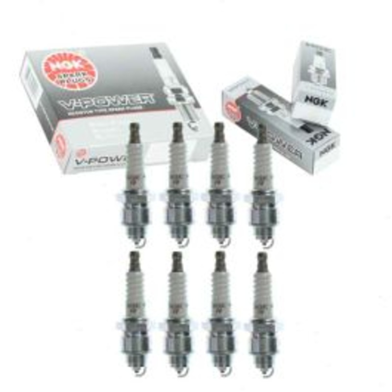 8 pc NGK V-Power Spark Plugs for 1967 Dodge D300 Series 6.3L V8