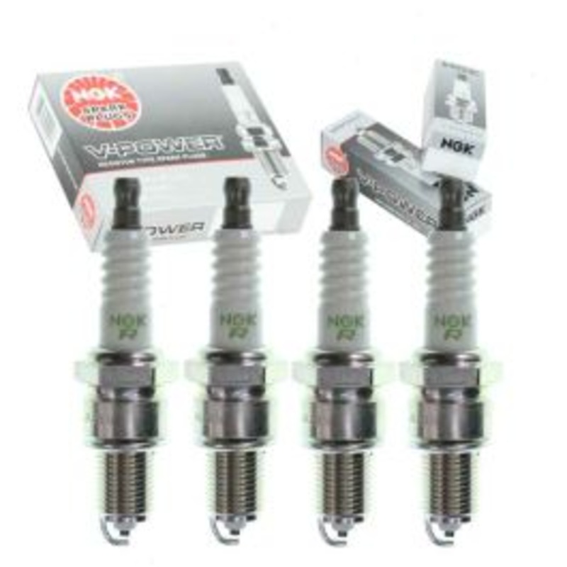 4 pc NGK V-Power Intake Side Spark Plugs for 1987-1988 Nissan Pathfinder 2.4L L4