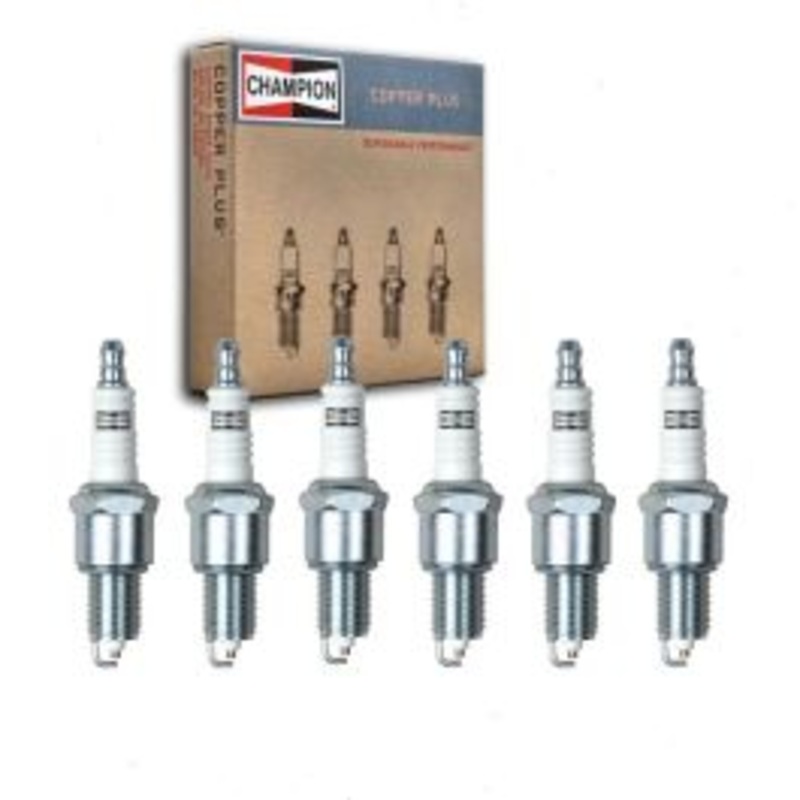 6 pc Champion Copper Plus Spark Plugs for 1965-1968 Jeep J-2800 3.8L L6