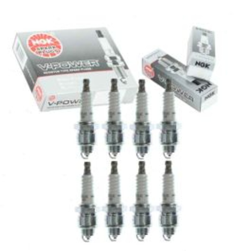 8 pc NGK V-Power Spark Plugs for 1968 GMC C35 C3500 Pickup 5.0L V8