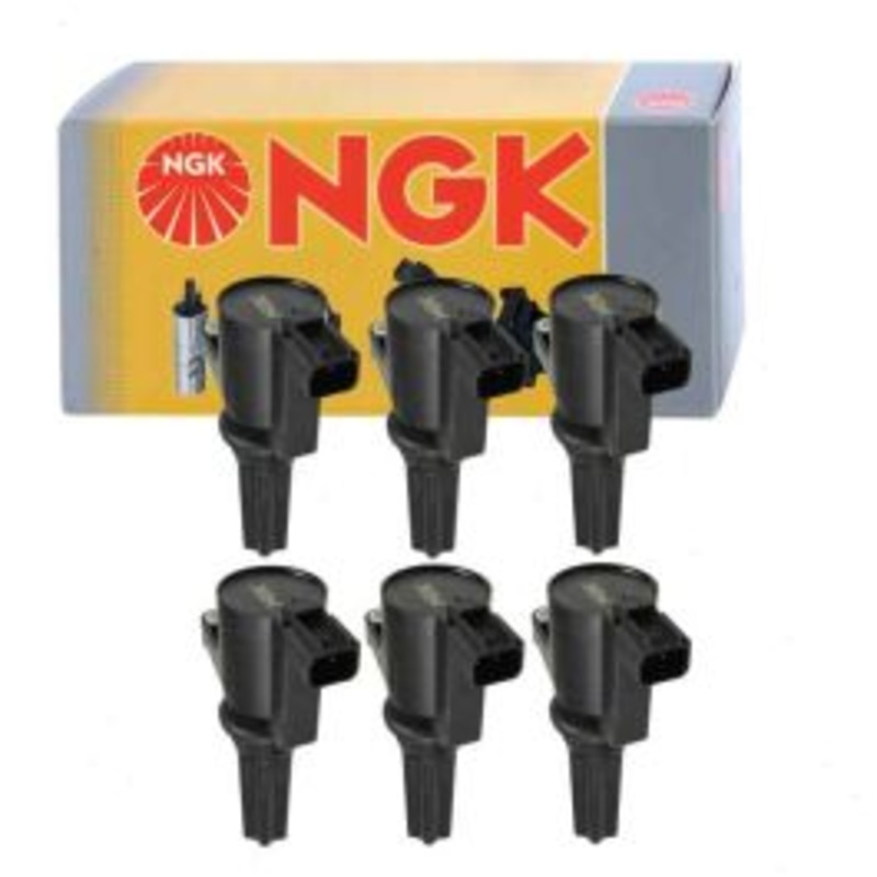 6 pc NGK Ignition Coils for 2000-2003 Jaguar S-Type 3.0L V6