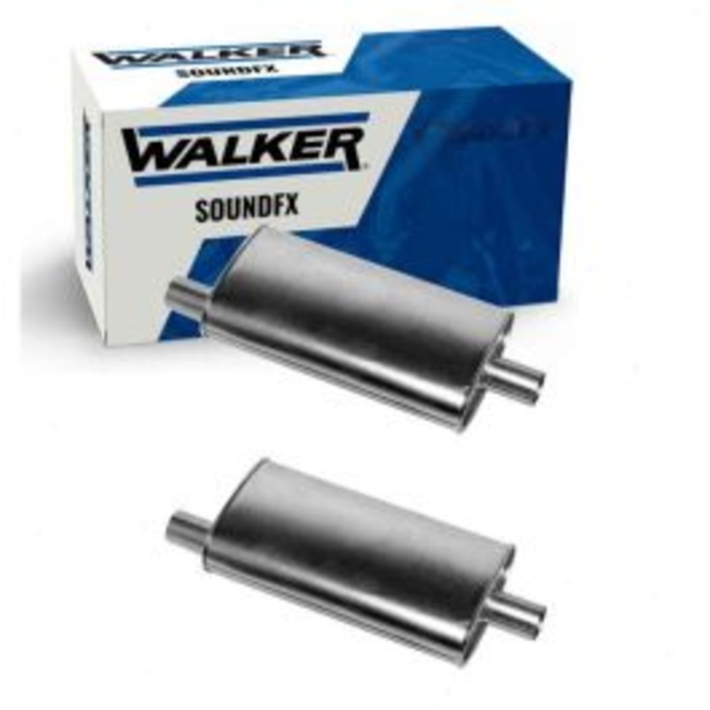 2 pc Walker SoundFX Exhaust Mufflers for 1970 Ford Falcon 5.8L 7.0L V8