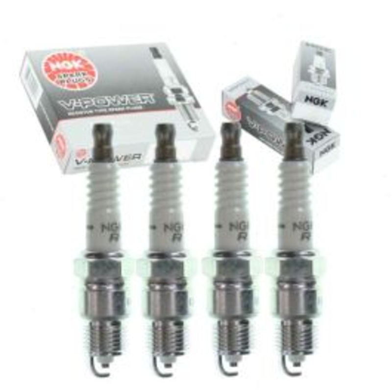 4 pc NGK V-Power Spark Plugs for 1982-1983 Buick Century 2.5L L4