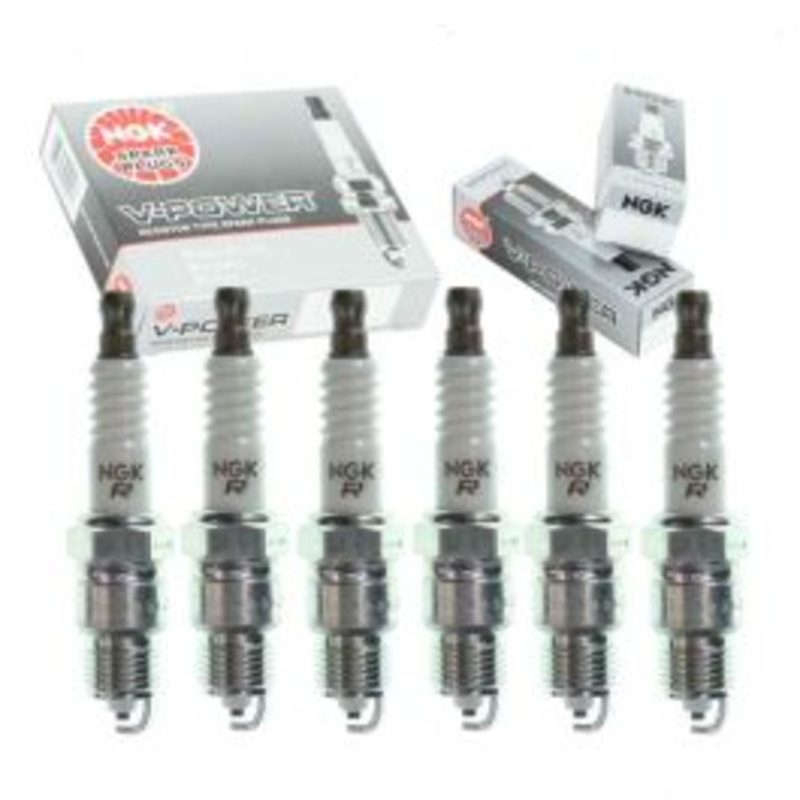 6 pc NGK V-Power Spark Plugs for 1975-1980 Dodge B300 3.7L L6