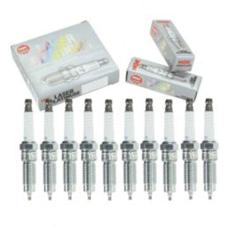 10 pc NGK Laser Platinum Spark Plugs for 2008-2014 Ford F-550 Super Duty 6.8L V10