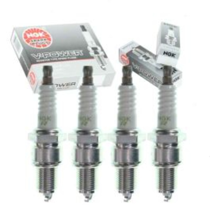 4 pc NGK V-Power Spark Plugs for 1984-1986 Dodge Conquest 2.6L L4