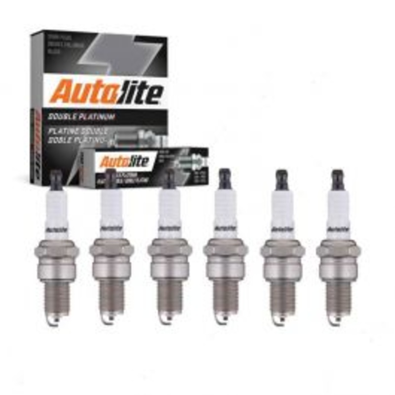 6 pc Autolite Double Platinum Spark Plug for 1960 GMC Truck 5.0L V6