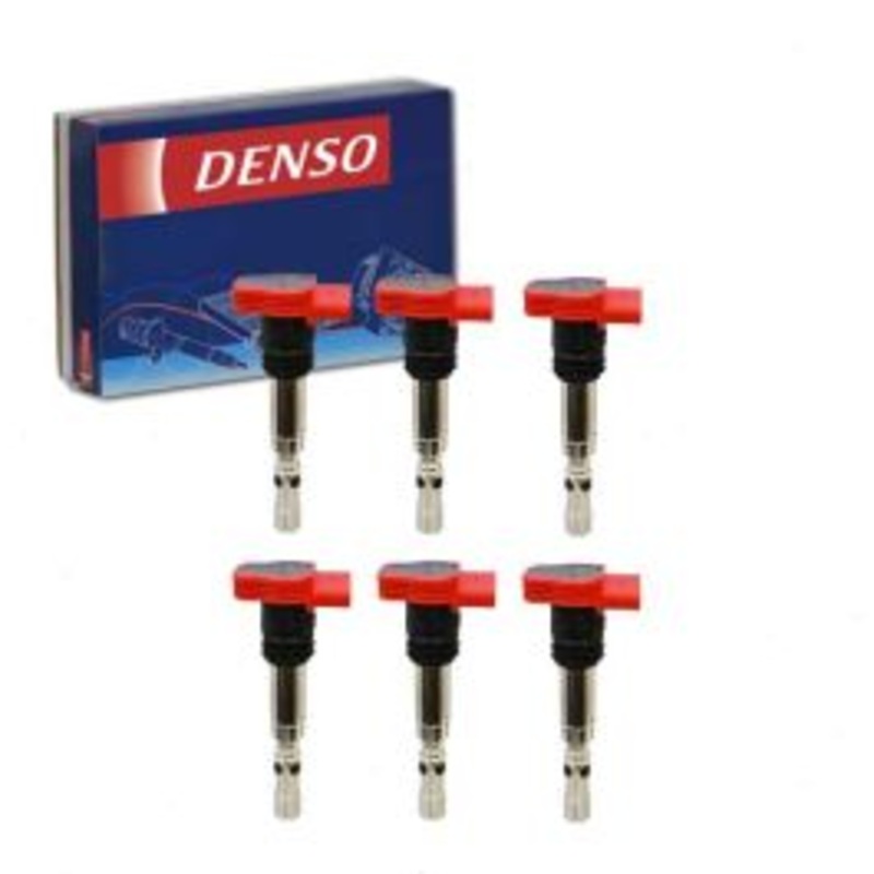 6 pc DENSO Direct Ignition Coils for 2002-2004 Audi A6 3.0L V6