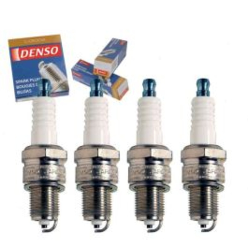 4 pc DENSO Standard U-Groove Spark Plugs for 1988-1989 Yugo GVL 1.1L L4