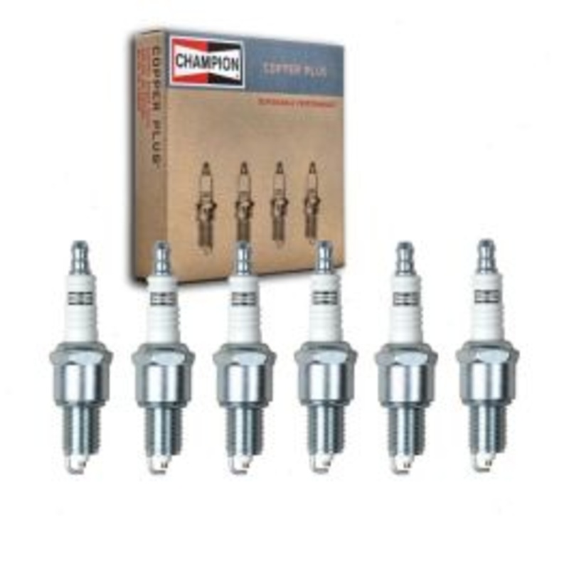 6 pc Champion Copper Plus Spark Plugs for 1973-1976 Mercedes-Benz 280C 2.8L L6