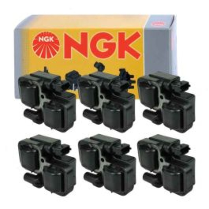 6 pc NGK Ignition Coils for 2001-2004 Mercedes-Benz SLK320 3.2L V6