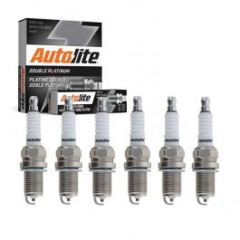 6 pc Autolite Double Platinum Spark Plug for 2004 Mitsubishi Galant 3.8L V6