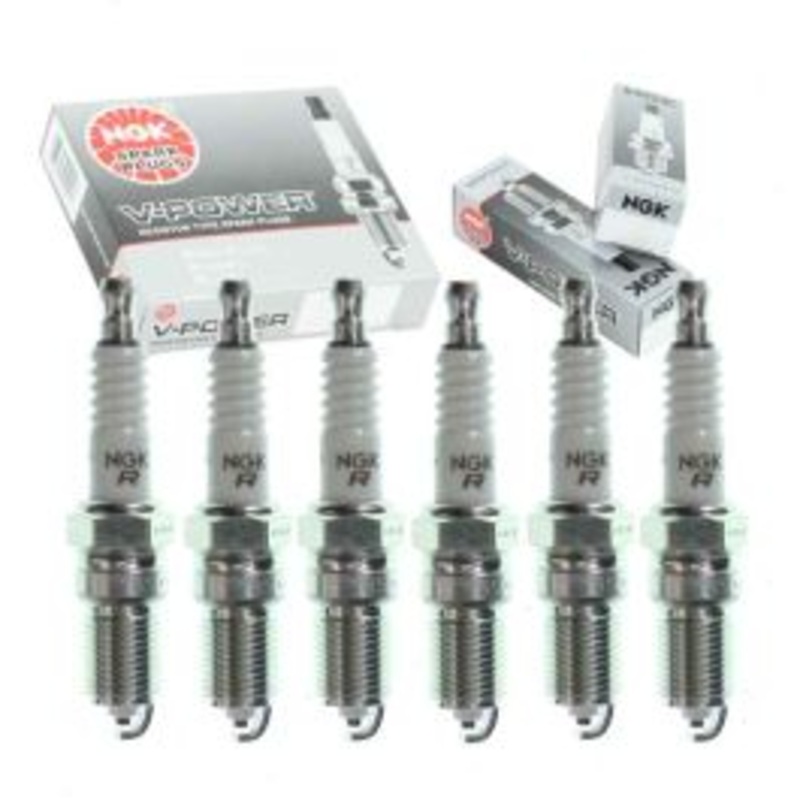 6 pc NGK V-Power Spark Plugs for 1990-1992 Ford Probe 3.0L V6