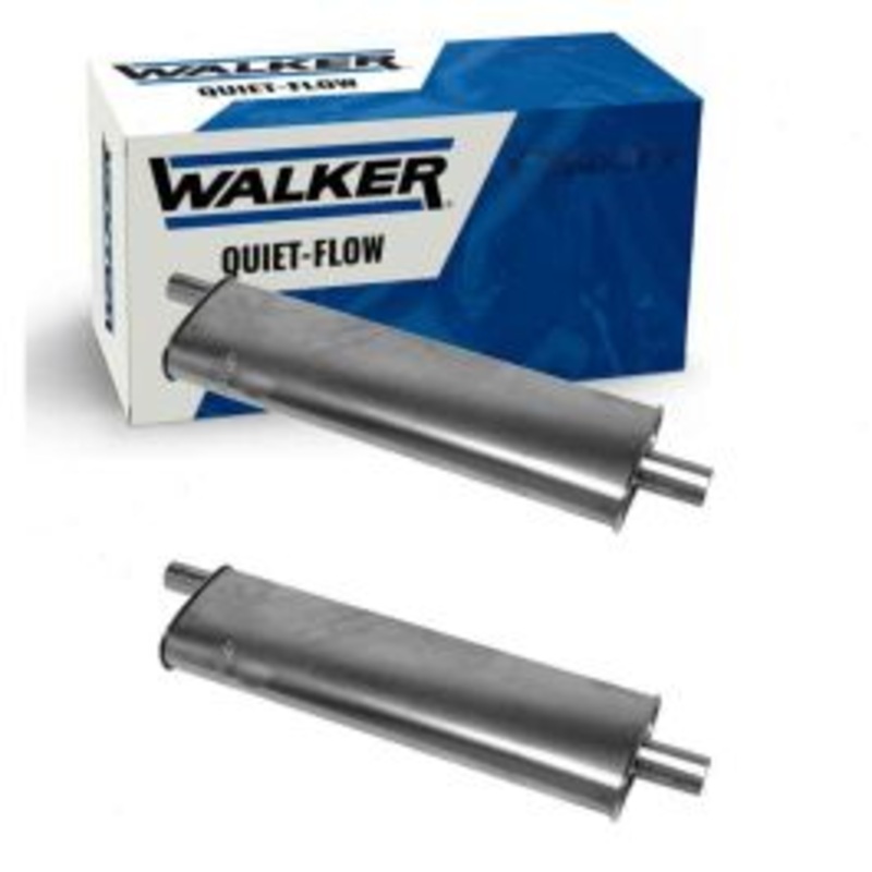 2 pc Walker Quiet-Flow Exhaust Mufflers for 1956-1964 Chevrolet Bel Air 4.3L 4.6L 5.3L 5.7L 6.7L 7.0L V8