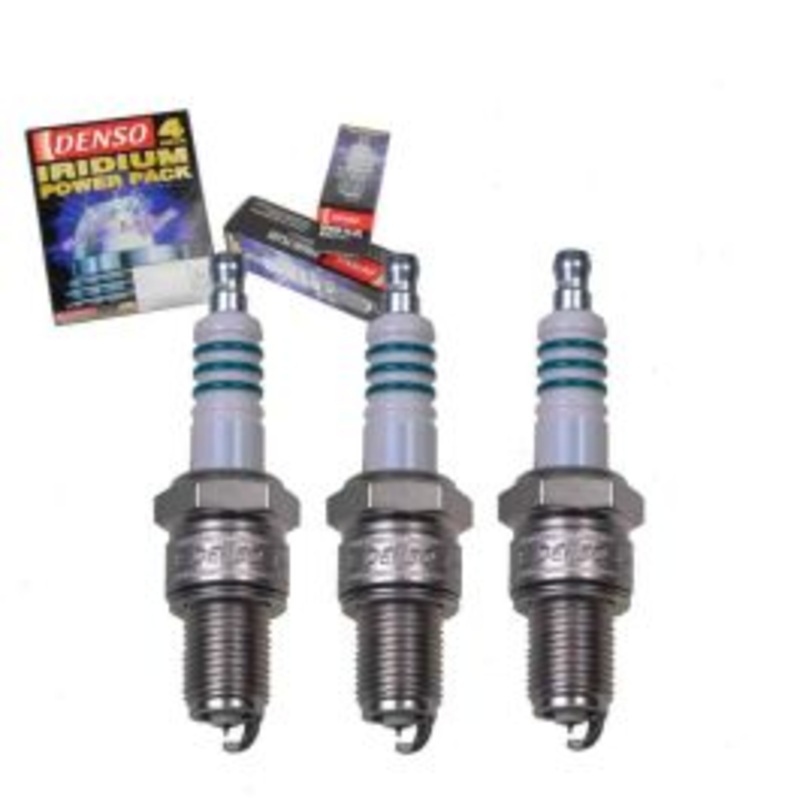 3 pc DENSO Iridium Power Spark Plugs for 1987-1994 Subaru Justy 1.2L L3