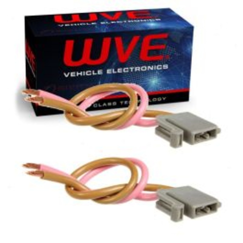 2 pc Wells WVE Front Door Speaker Connectors for 1993-1998 Lincoln Continental Mark VIII Town Car