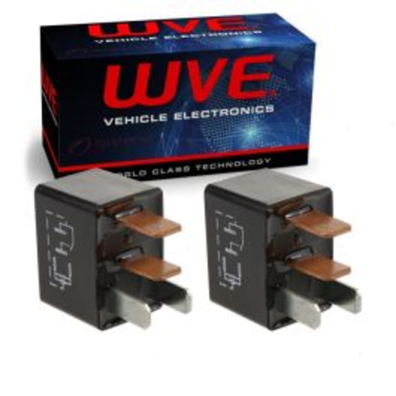 2 pc Wells WVE Headlight Relay for 2015-2019 Lexus GS F GS200t GS300 GS350 GS450h IS200t IS300 IS350 RC RC F RC200t