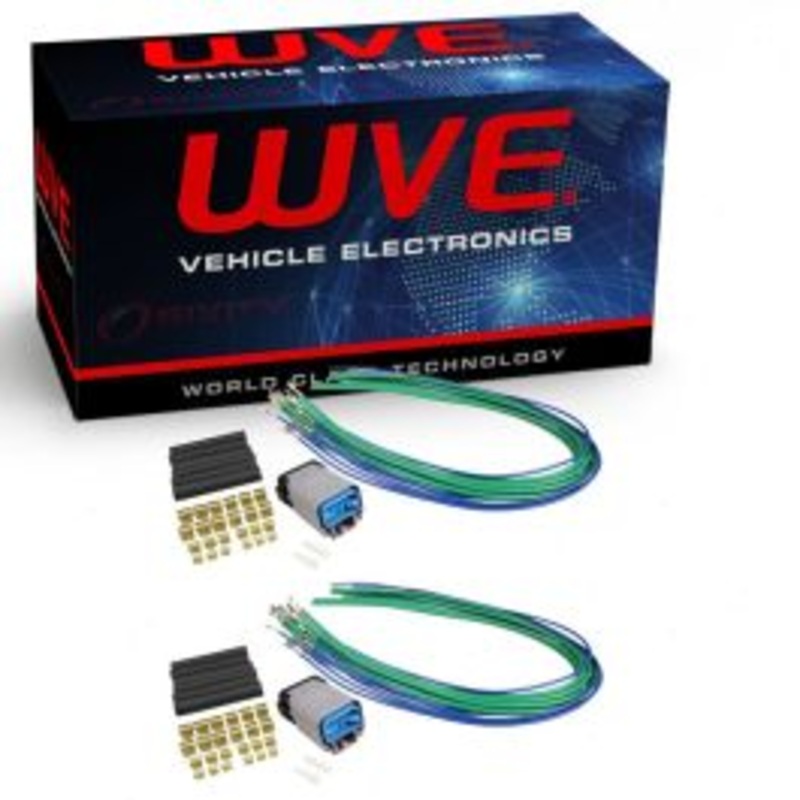 2 pc Wells WVE Power Window Motor Connectors for 2013-2016 Jeep Grand Cherokee