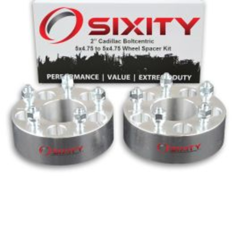 Sixity 2 pc 2" Thick Wheel Spacers - Cadillac El Dorado XLR - 5x4.75