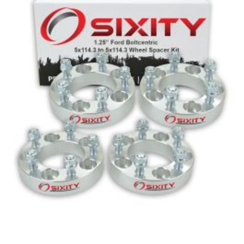 Sixity 4 pc 1.25" Thick Wheel Spacers - Ford Mustang - 5x114.3mm